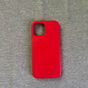 red silicone 12 Pro Max phone case